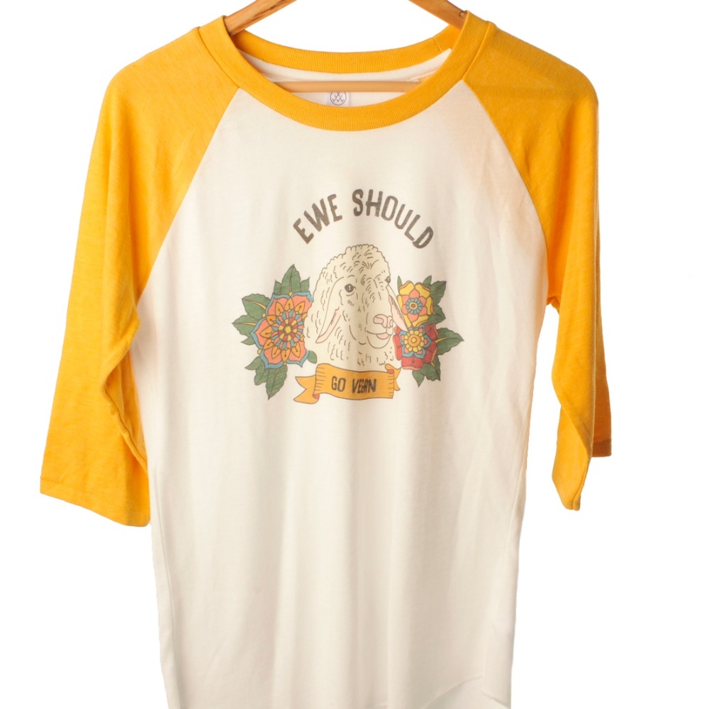 Ewe Should Go Vegan Baseball Tee